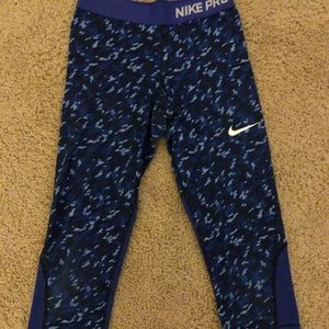 Capri Blue Nike Leggings